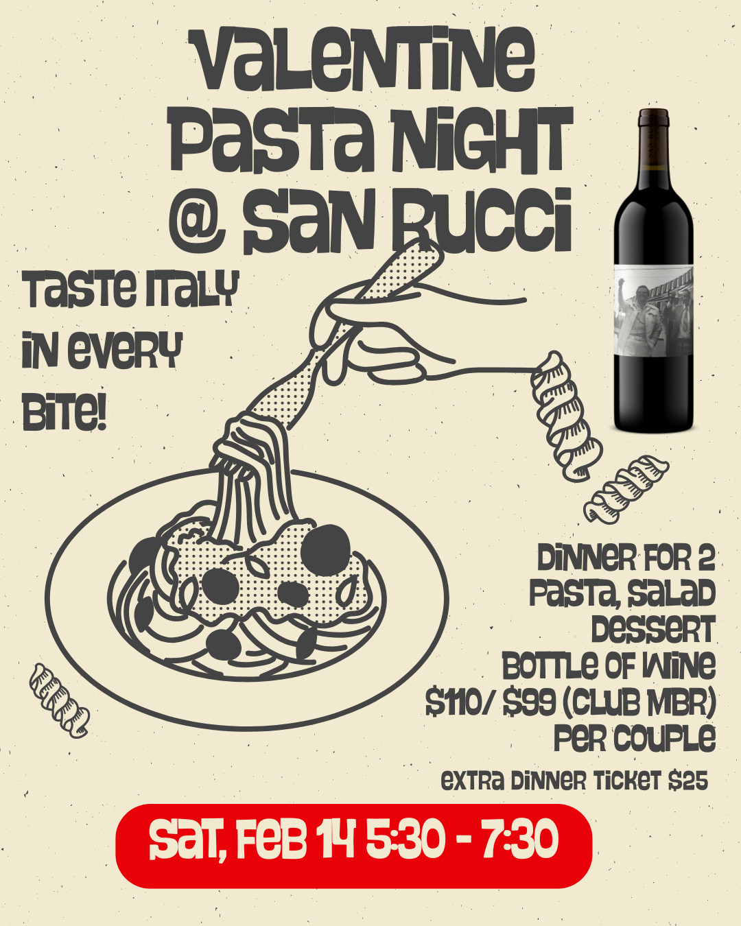 Valentine Pasta Night